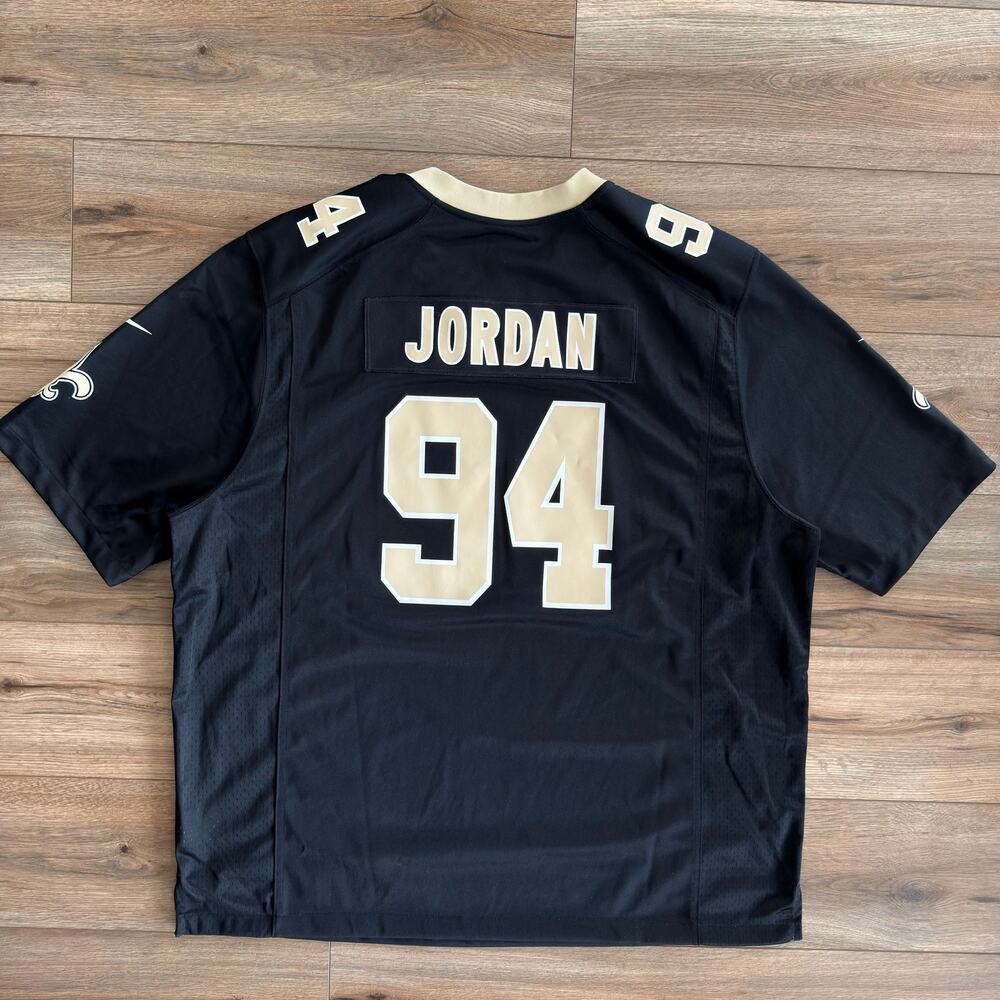 New Orleans Saints Cameron Jordan #94 Nike Game On Field Jersey - Black Size 3XL